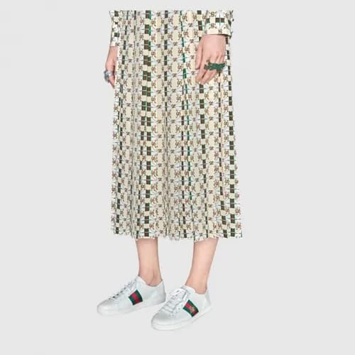 Gucci 2018 Crystal Arrow Ace Honeybee Embroidery S… - 1