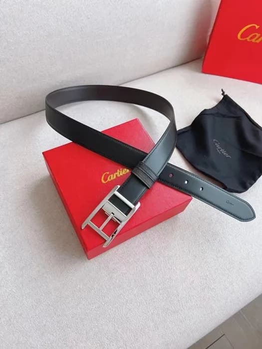 Cartier Mens Leather Belt - 까르띠에 남성용 레더 벨트 CARBT00… - 1