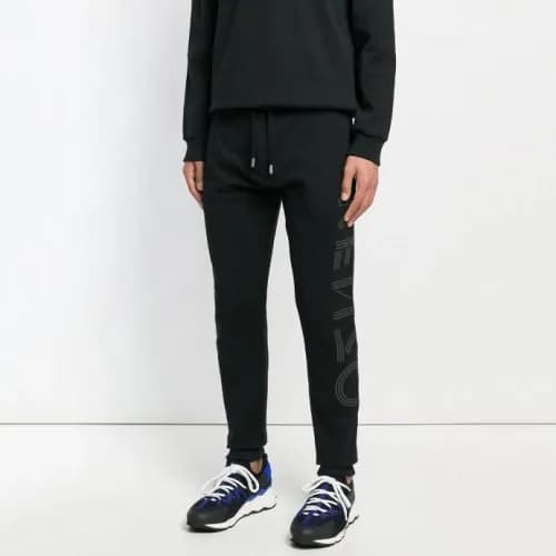 Kenzo Mens Black Sweatpants - 겐조 남성 조거 팬츠 - Ken17x - 1