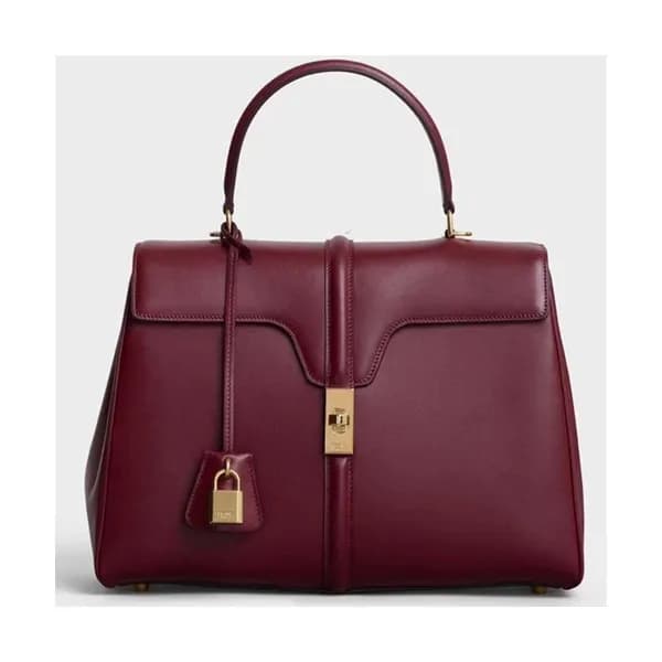 Celine 16 Leather Medium Tote Shoulder Bag,32CM - … - 1