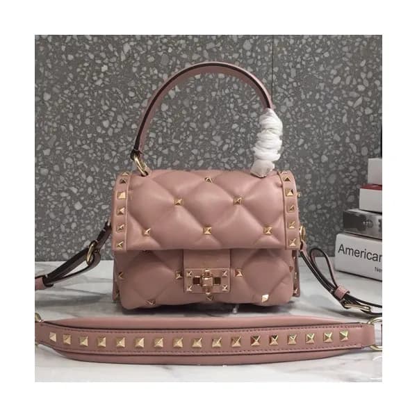 Valentino 2019 Leather Rockstud Spike Tote Shoudle… - 1