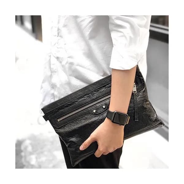 Balenciaga 2019 Leather Clutch Bag,37CM - 발렌시아가 20… - 1