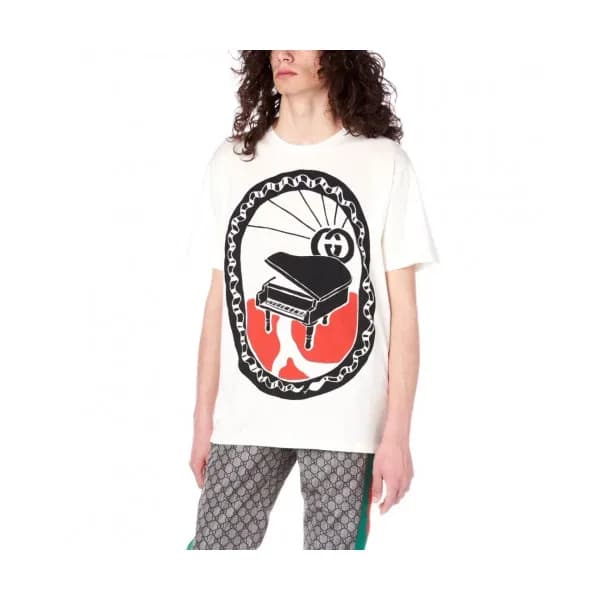 [파격특가]Gucci 2019 Mm/Wm Printing Cotton Short Sleev… - 1