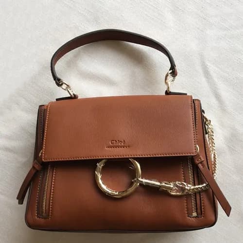 Chole 2019 Faye Leather Tote Shoulder Bag, 28cm - … - 1