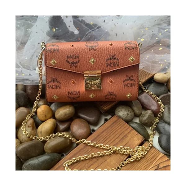MCM 2019 Millie Visetos Chain Shoulder Cross Bag,1… - 1
