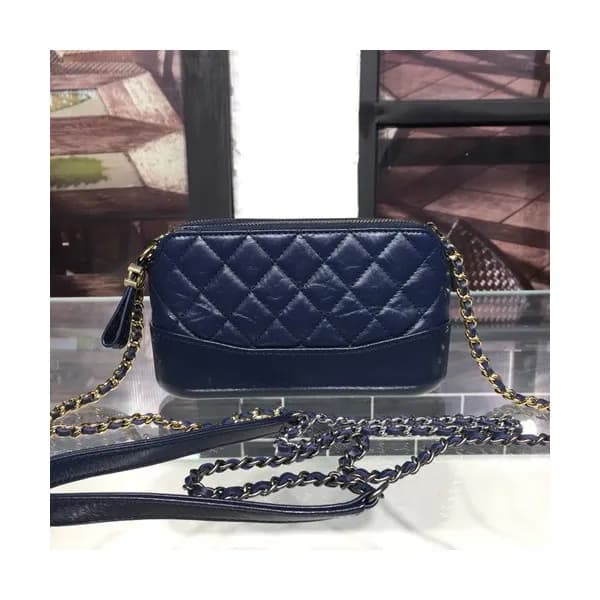 Chanel Women Gabrielle Leather Chain Shoulder Bag … - 1
