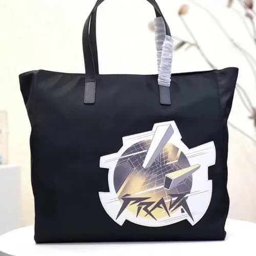 Prada 2019 Nylon Tote Shoulder Shopper Bag,38CM - … - 1