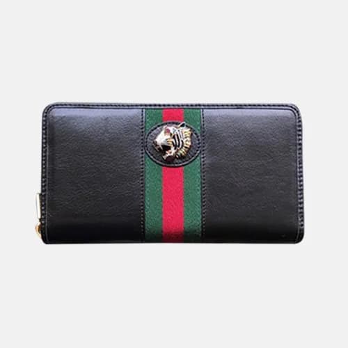 Gucci 2019 Rajah Tiger Head Zip Round Wallet 57379…
