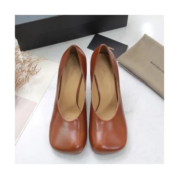 Bottega Veneta 2019 Ladies Leather Pumps High Heel… - 1