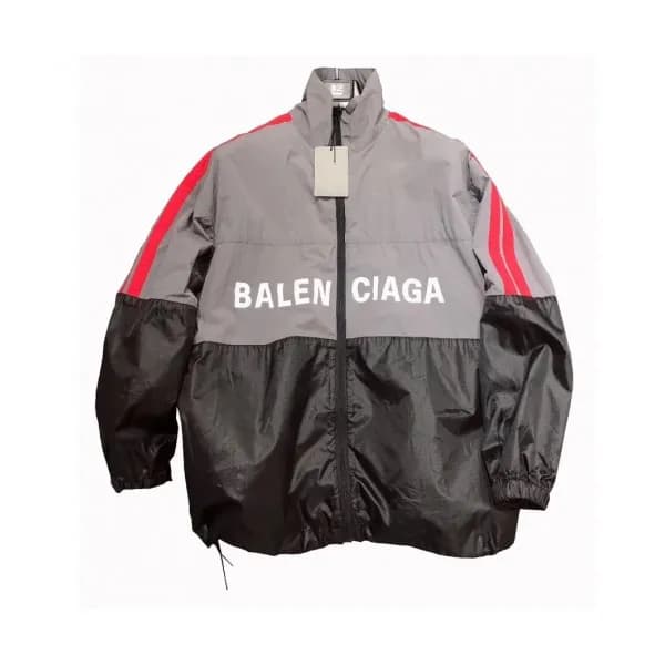 Balenciaga 2019 Mens Logo Oversize Windproof Jacke… - 1