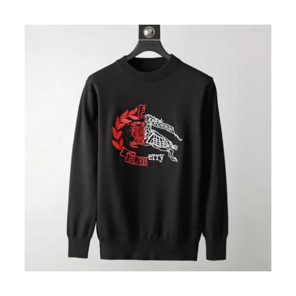 Burberry 2019 Mens Retro Logo Crew - neck Sweater … - 1