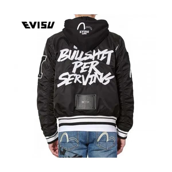 Evisu Mens Embroidery Evisukuro Casual Jacket - 에비… - 1
