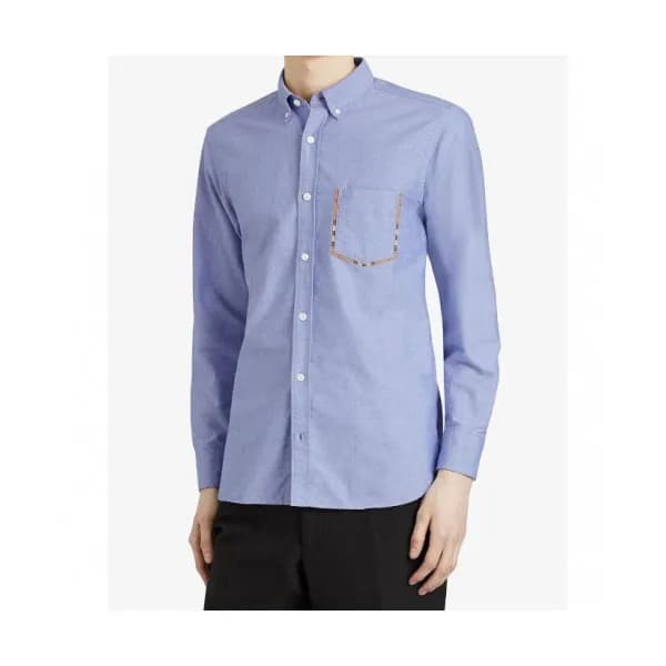 Burberry 2019 Mens Vintage Logo Slim Fit Cotton sh… - 1