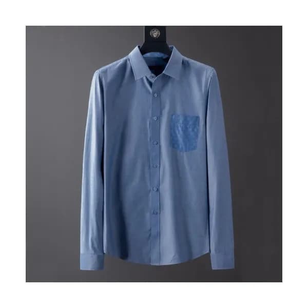 Louis vuitton 2019 Mens Logo Slim Fit Cotton shirt… - 1