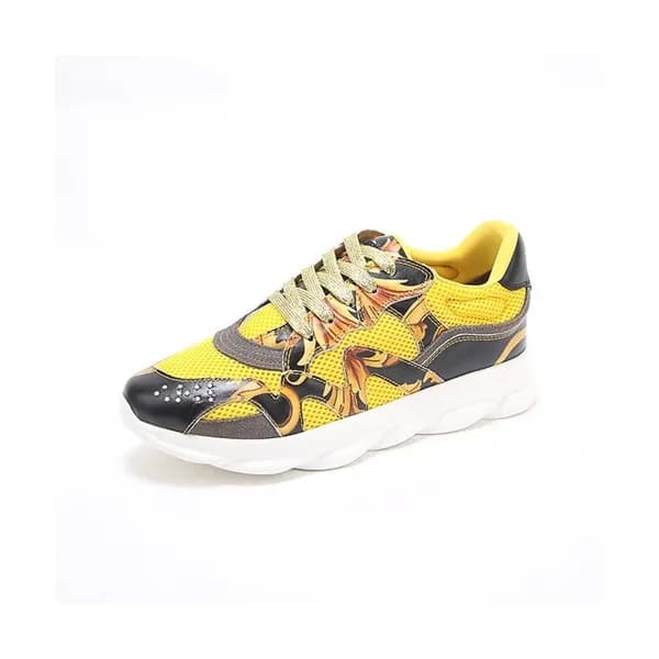Versace 2020 Mens Leather Sneakers - 베르사체 2020 남성용… - 1