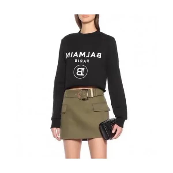 Balmain Womens Crew-neck Tshirt - 발망 여성 크루넥 맨투맨 - … - 1