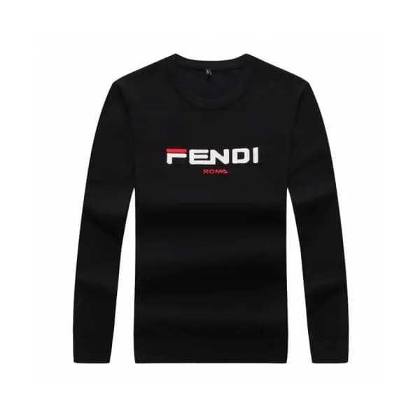 [펜디]Fendi 2020 Mens Logo Crew-neck Wool Sweaters -… - 1