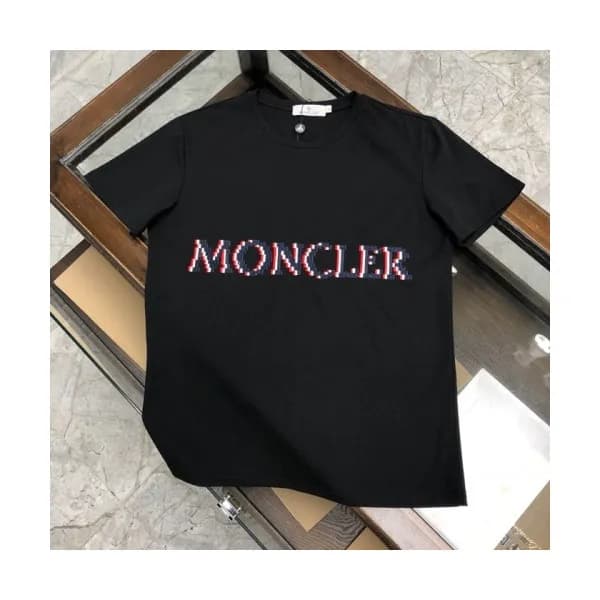 [매장판]Moncler 2020 Mens Logo Silket Crew-neck Short… - 1