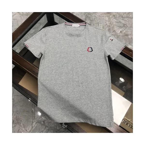 [매장판]Moncler 2020 Mens Logo Silket Crew-neck Short… - 1