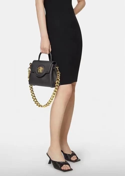 Versace 2022 Leather Chain Shoulder Bag,22CM - 베르사… - 1