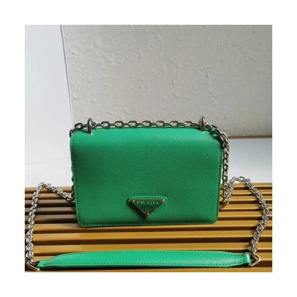 Prada 2020 Women Leather Chain Shoulder Bag ,18.5C… - 1