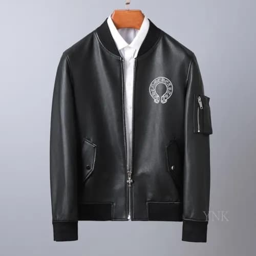 [크롬하츠]Chrome Hearts 2020 Mens Logo Casual Leather … - 1