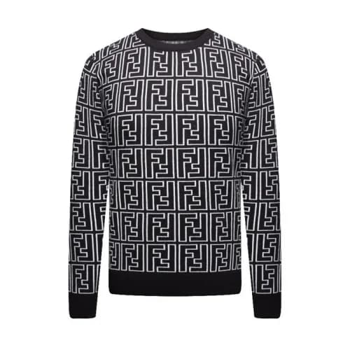 [펜디]Fendi 2020 Mens Logo Crew-neck Wool Sweaters -… - 1