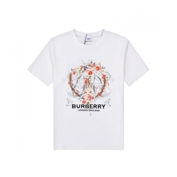 [버버리]Burberry 2021 Mm/Wm Logo Cotton Short Sleeved… - 1