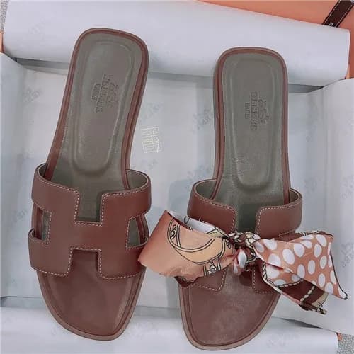 Hermes 2021 Women's Leather Slipper - 에르메스 202… - 1