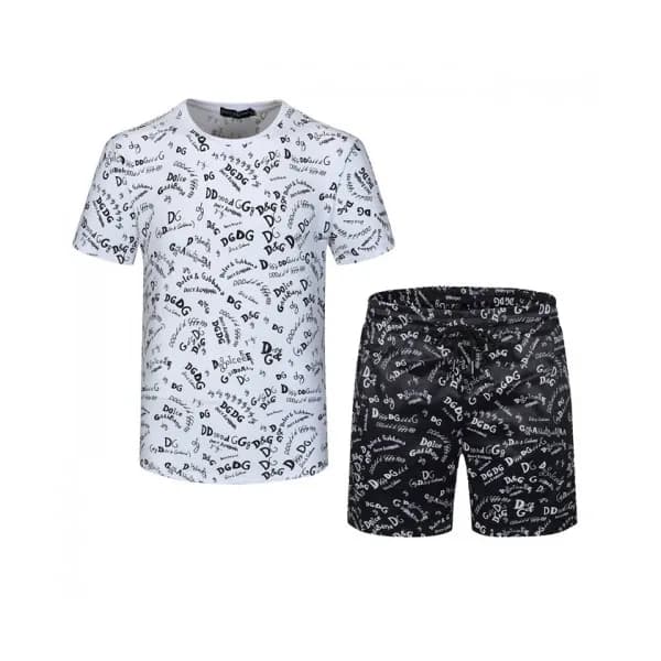 Dolce&Gabbana Mens Casual Training Short Sleeved C… - 1