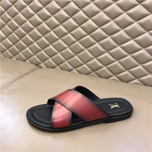 Louis Vuitton 2021 Men's Leather Slipper,LOUS2… - 1