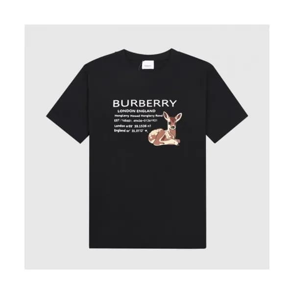 Burberry Mm/Wm Logo Cotton Short Sleeved Tshirts … - 1