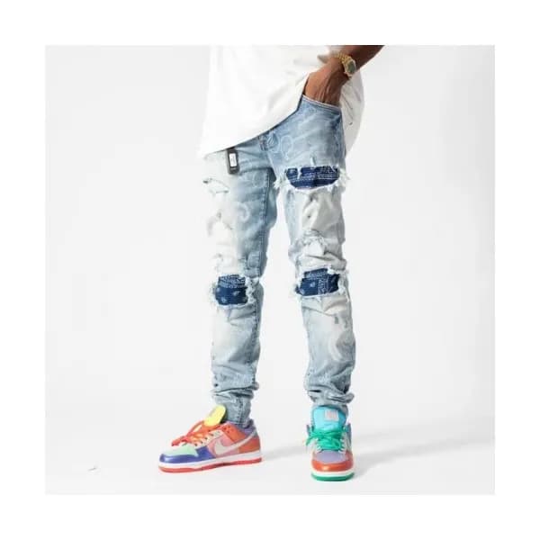 Amiri Mens Trendy Denim Pants Blue - 아미리 2021 남성 … - 1