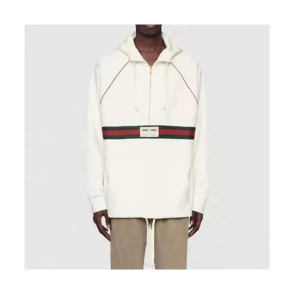 Gucci Mm/Wm Logo Casual Hoodie White - 구찌 2021 남/… - 1