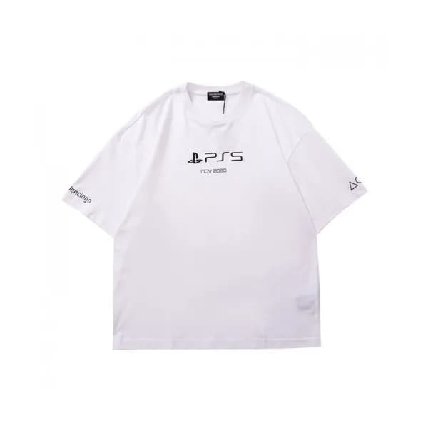 Balenciaga Mm/Wm Logo Cotton Short Sleeved Tshirt… - 1