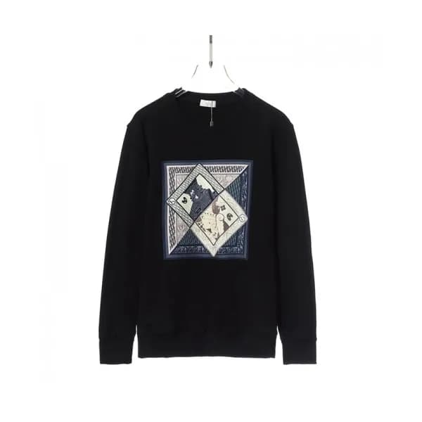 Dior Mens Retro Logo Tshirts Black - 디올 2021 남성 레… - 1