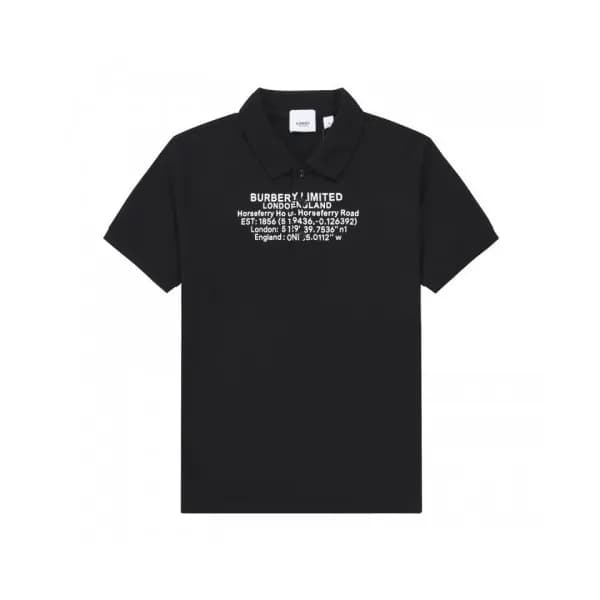 Burberry Unisex Logo Cotton Short Sleeved Tshirts… - 1