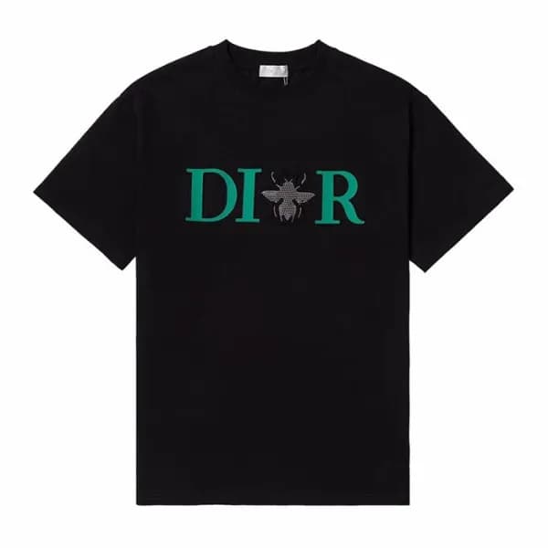 디올 남성 크루넥 블랙 반팔티 - Mens Black Tshirts - dio01771x - 1