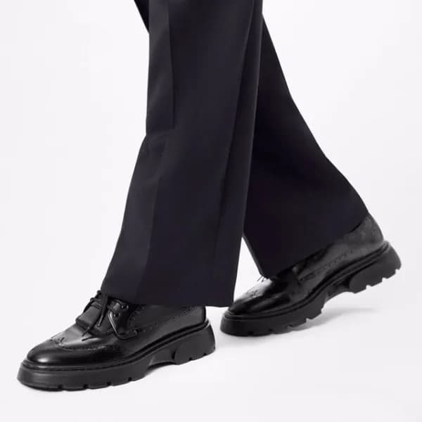 루이비통 남성 Bold 블랙 옥스퍼드 - Mens Black Oxford - lou0420… - 1