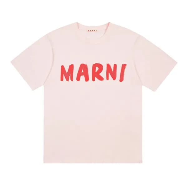 마르니 남성 클래식 핑크 반팔티 - Marni Mens Pink Tshirts - Mar1… - 1