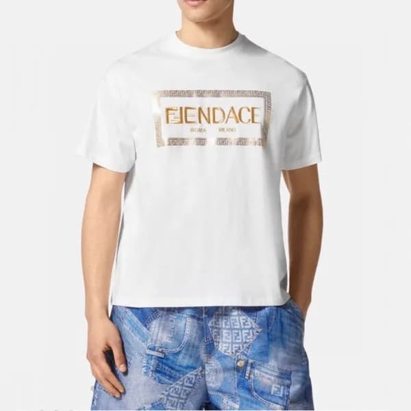 베르사체 남성 화이트 크루넥 반팔티 - Mens White Tshirts - ver0910… - 1