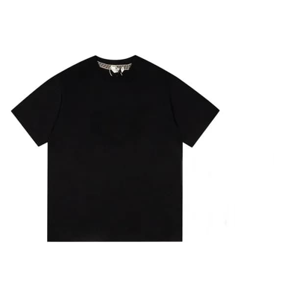펜디 남성 블랙 크루넥 반팔티 - Mens Black Tshirts - fen01260x - 1