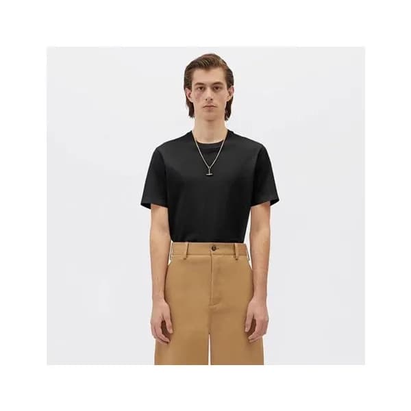 보테가 남성 크루넥 블랙 반팔티 - Mens Black Tshirts - bot0407x - 1