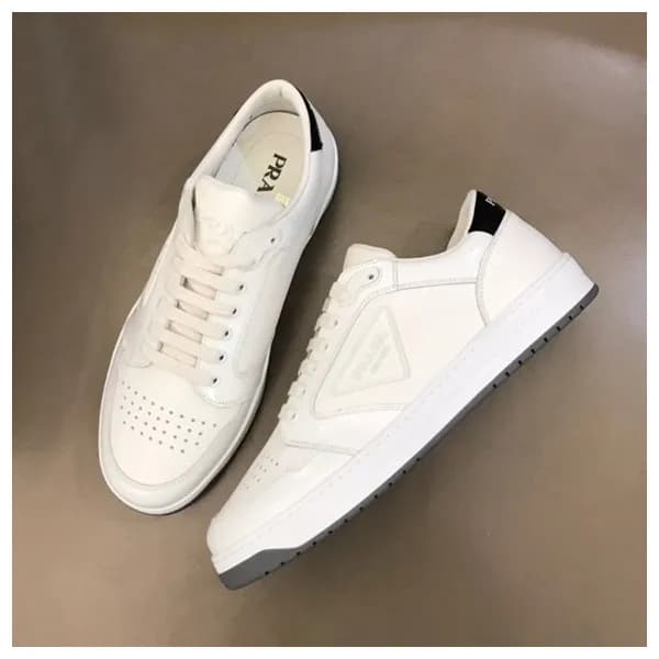 프라다 남성 클래식 화이트 스니커즈 - Mens White Sneakers - pra028… - 1