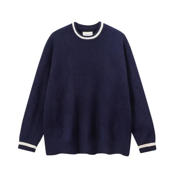 구찌 남성 네이비 크루넥 니트 - Gucci Mens Navy Knits - guc0526… - 1