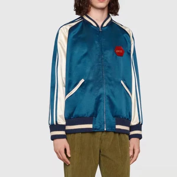 구찌 남성 캐쥬얼 블루 자켓 - Gucci Mens Blue Jackets - gu57x - 1