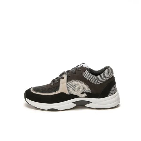 샤넬 남/녀 블랙 CC 스니커즈 - Chanel Unisex Black Sneakers -… - 1