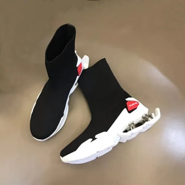 발렌시아가 남성 블랙 하이탑 스니커즈 - Balenciaga Mens Black Sneak… - 1