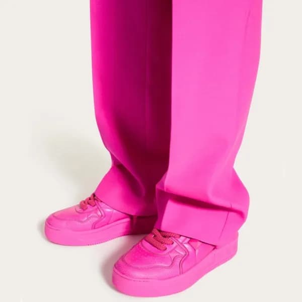발렌티노 남/녀 모던 핑크 스니커즈 - Valentino Unisex Pink Sneake… - 1