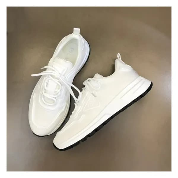 프라다 남성 화이트 스니커즈 - Prada Mens White Sneakers - pr35… - 1